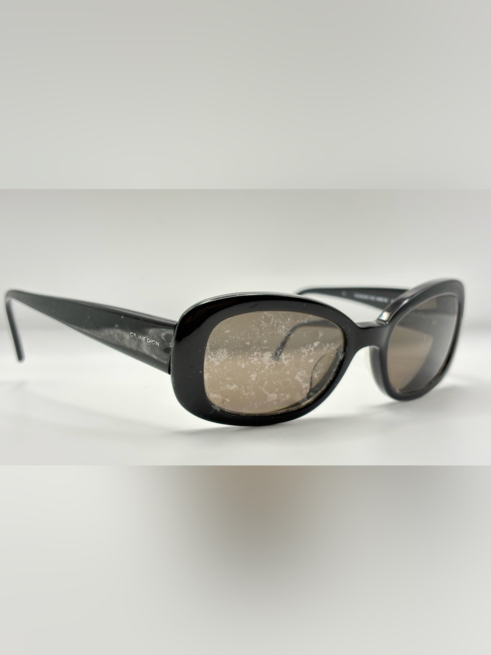 Celine Dion CD5503 Black Oval Sunglasses Frames Only